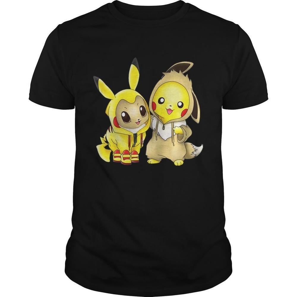 Pokemon Eevee And Pikachu Shirt
